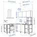 Угловая кухня IKEA ENHET антрацит (993.381.25)