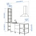 Кухня IKEA ENHET антрацит білий 243x63.5x241 см (993.381.87)