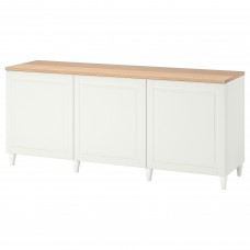 Комбінація шаф та стелажів IKEA BESTA білий 180x42x76 см (993.877.62)