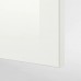 Кутова кухня IKEA KNOXHULT глянцевий білий 182x183x220 см (993.884.03)