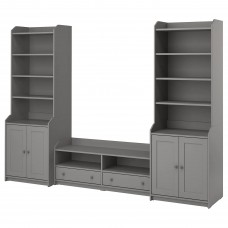 Комбинация шкафов под TV IKEA HAUGA серый 277x46x199 см (993.884.41)