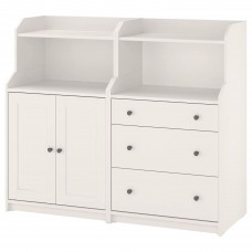 Шкаф IKEA HAUGA белый 139x46x116 см (993.886.34)