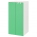 Гардероб IKEA SMASTAD / PLATSA білий зелений 60x57x123 см (993.888.70)