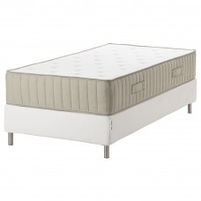 Континентальне ліжко IKEA ESPEVAR/VATNESTROM білий жорсткий матрац 90x200 см (993.899.21)