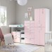 Комбінація шаф з пеленальним столиком IKEA SMASTAD / PLATSA білий блідо-рожевий 210x79x180 см (993.923.39)