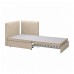 Модуль дивана-ліжка зі спинкою IKEA VALLENTUNA бежевий (993.964.36)
