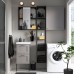 Набір меблів для ванної IKEA ENHET / TVALLEN сірий антрацит 44x43x87 см (994.299.36)