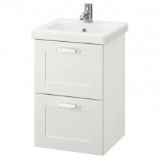 Шкаф для раковины IKEA ENHET / TVALLEN белый 44x43x65 см (994.301.24)