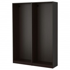 2 каркаси гардероба IKEA PAX чорно-коричневий 150x35x201 см (999.309.37)
